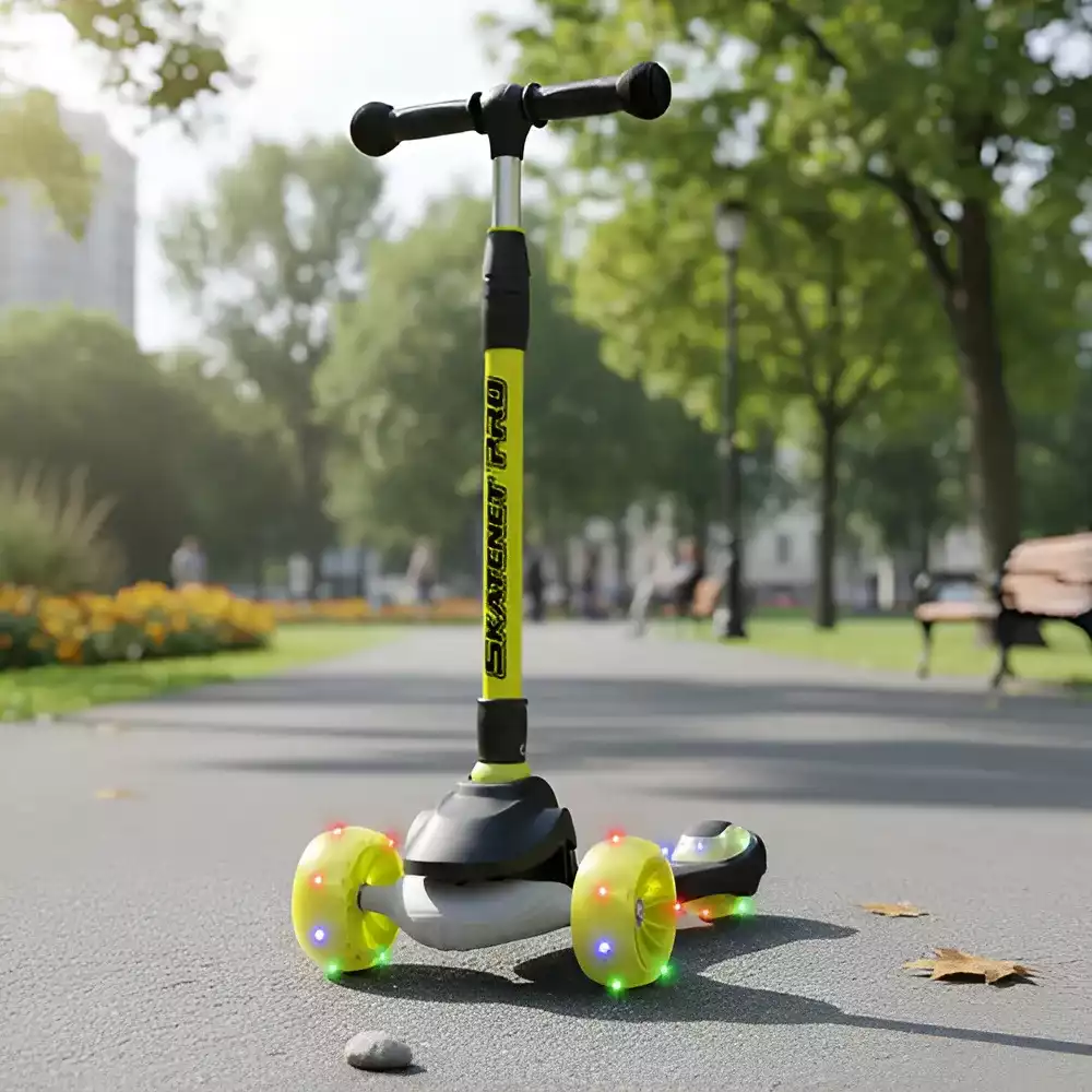 Melhores Patinetes de 3 Rodas para Crianças de 2 a 5 Anos (2025) 7 Patinete Elétrico Infantil - Skatenet Led Pro