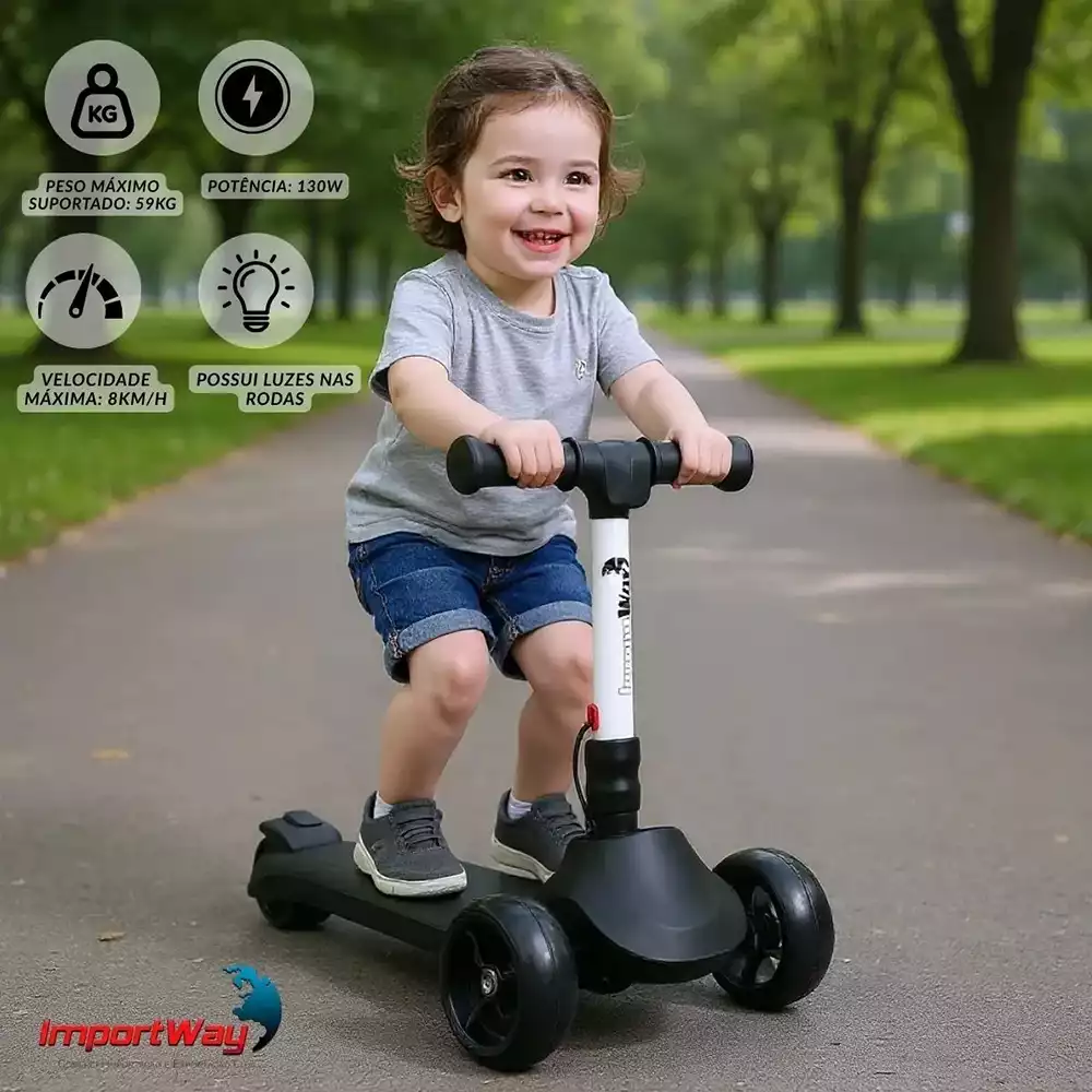 Melhores Patinetes de 3 Rodas para Crianças de 2 a 5 Anos (2025) 11 Patinete Elétrico Infantil - Importway Elétrico
