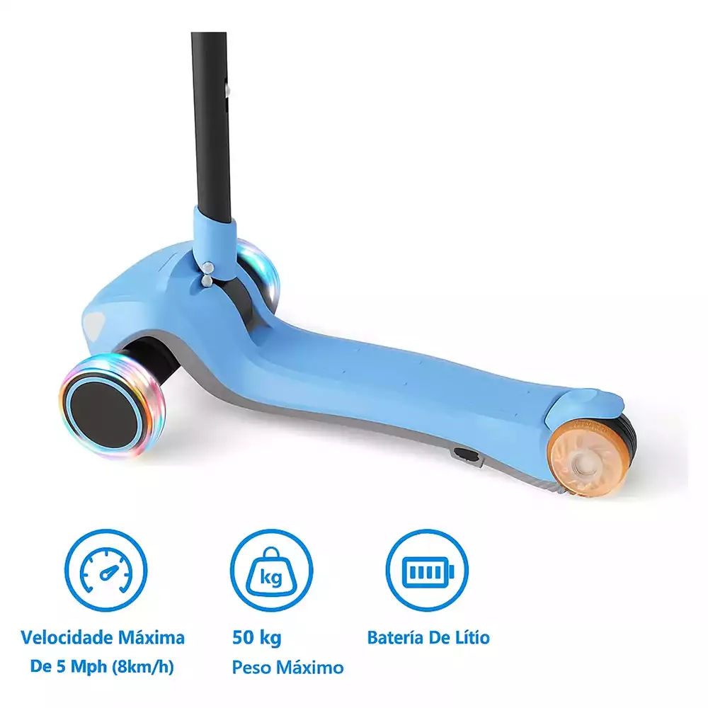 Melhores Patinetes de 3 Rodas para Crianças de 2 a 5 Anos (2025) 17 Patinete Elétrico Infantil - Ydtech Led