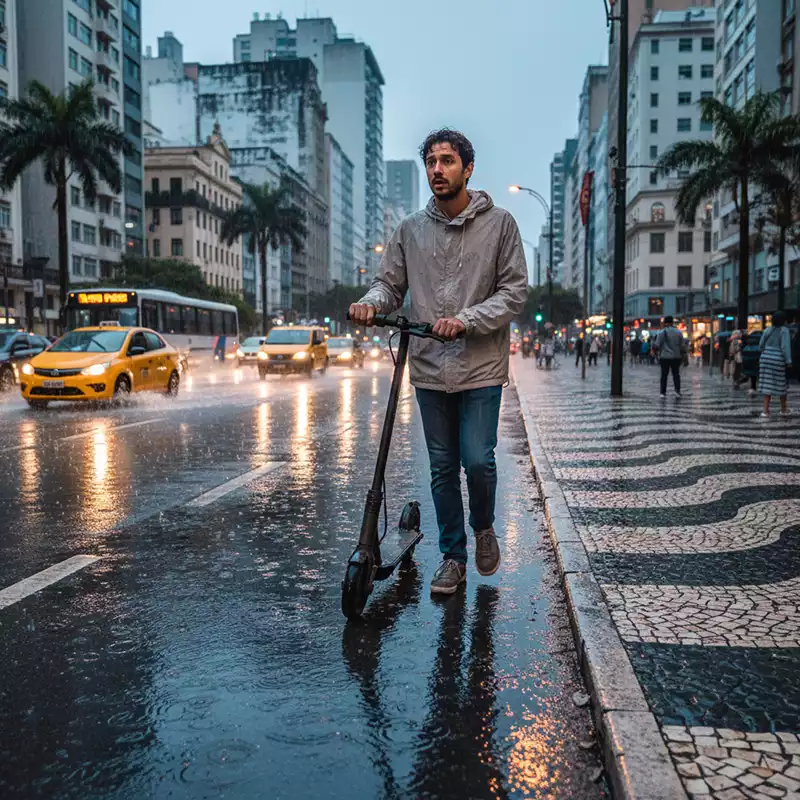 Patinete elétrico a prova d'água