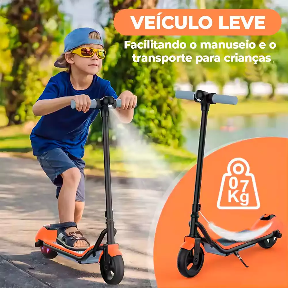Patinete elétrico Brinovar Led Kids — design e acabamento