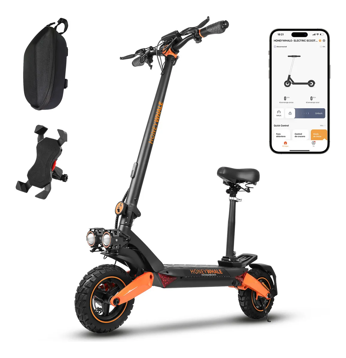 Honeywhale T8a com proteção IPX4 — vista lateral