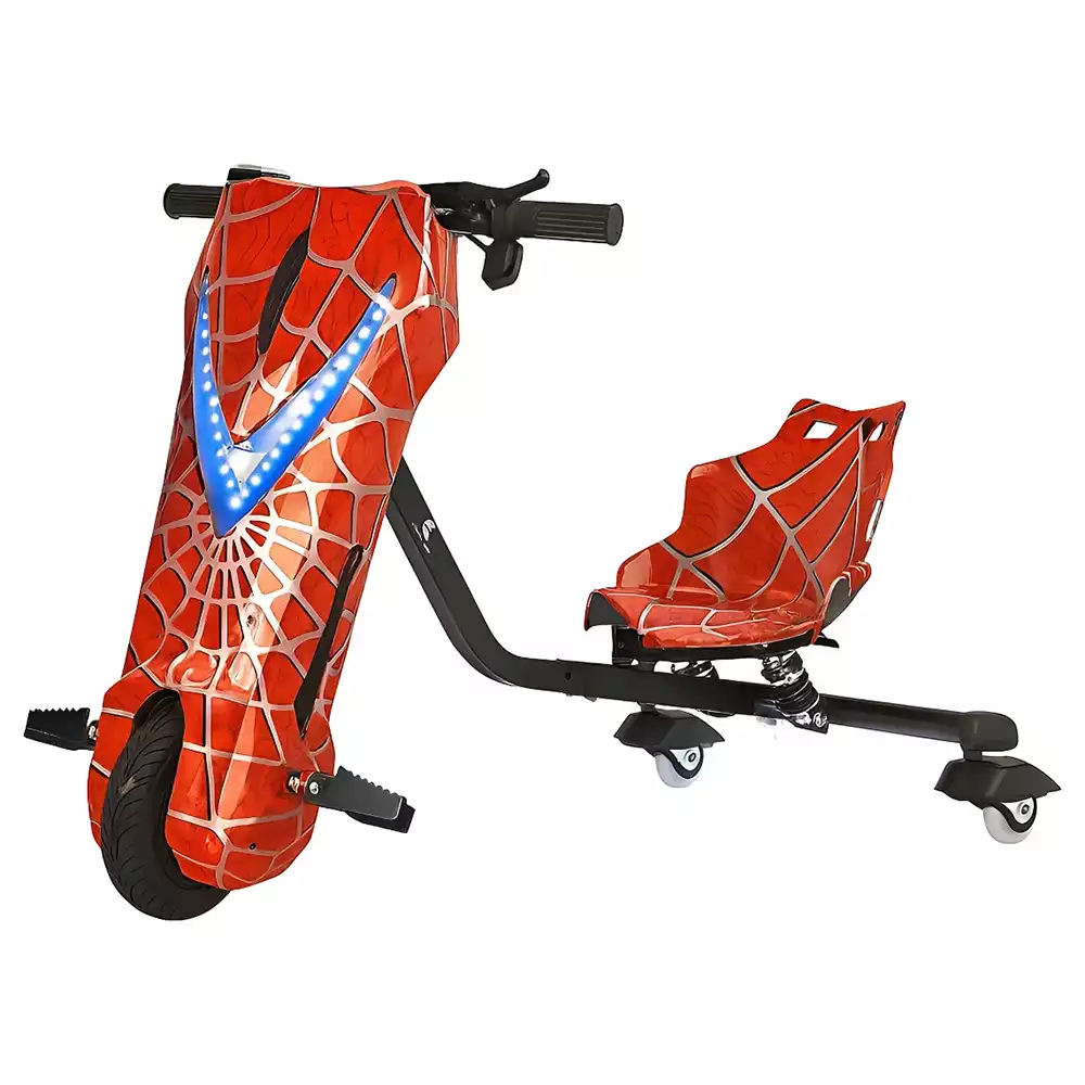 Patinete elétrico Ydtech Triciclo Infantil Drift Homem Aranha com motor de 350W