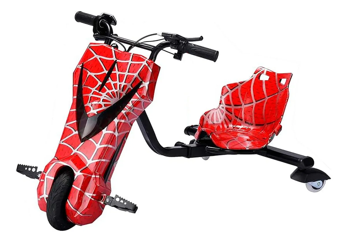 Patinete elétrico Ydtech Triciclo Infantil Drift Homem Aranha — design e acabamento