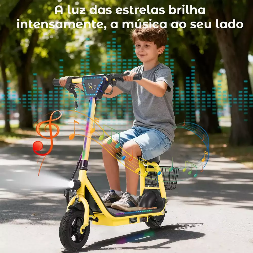 Patinete elétrico Honeywhale Jl006 com autonomia de 10km e motor de 250W