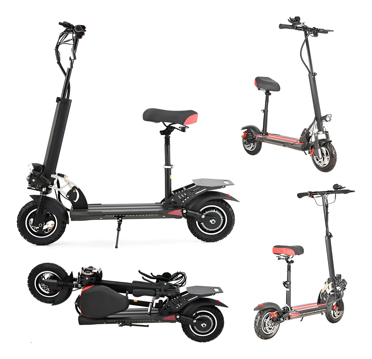 Detalhe técnico do Patinete elétrico Wall T10 800w