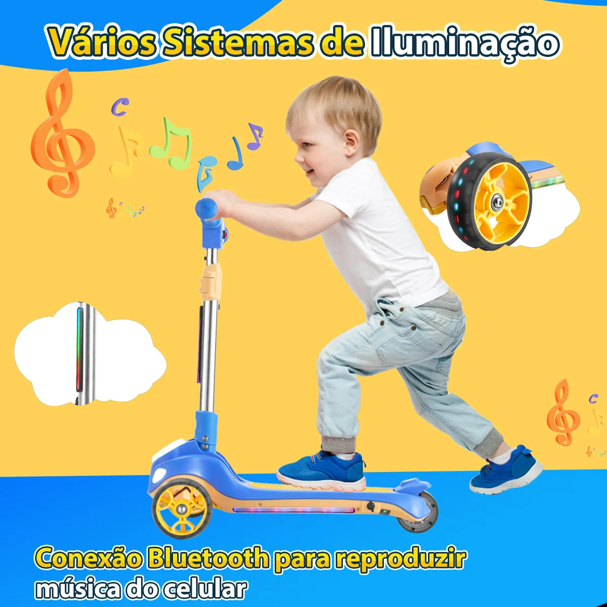 Detalhe técnico do Patinete elétrico Honeywhale Rm2 Pro