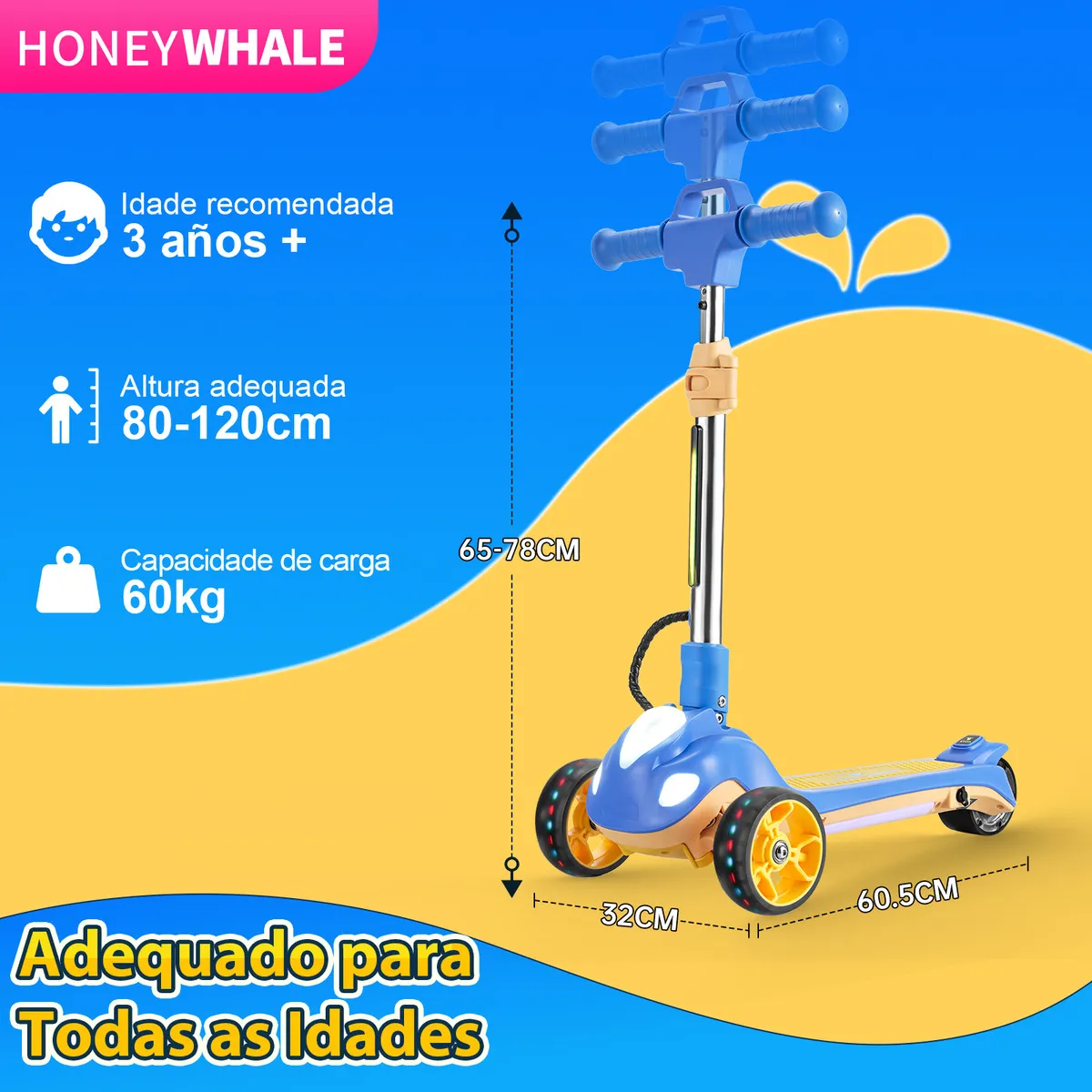 Detalhe técnico do Patinete elétrico Honeywhale Rm2 Pro