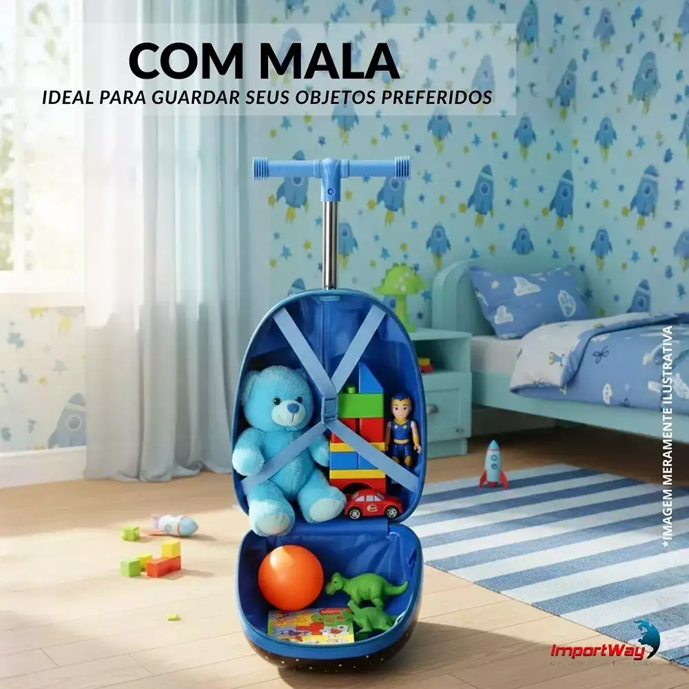 Detalhe técnico do Patinete elétrico ImportWay Bw450az