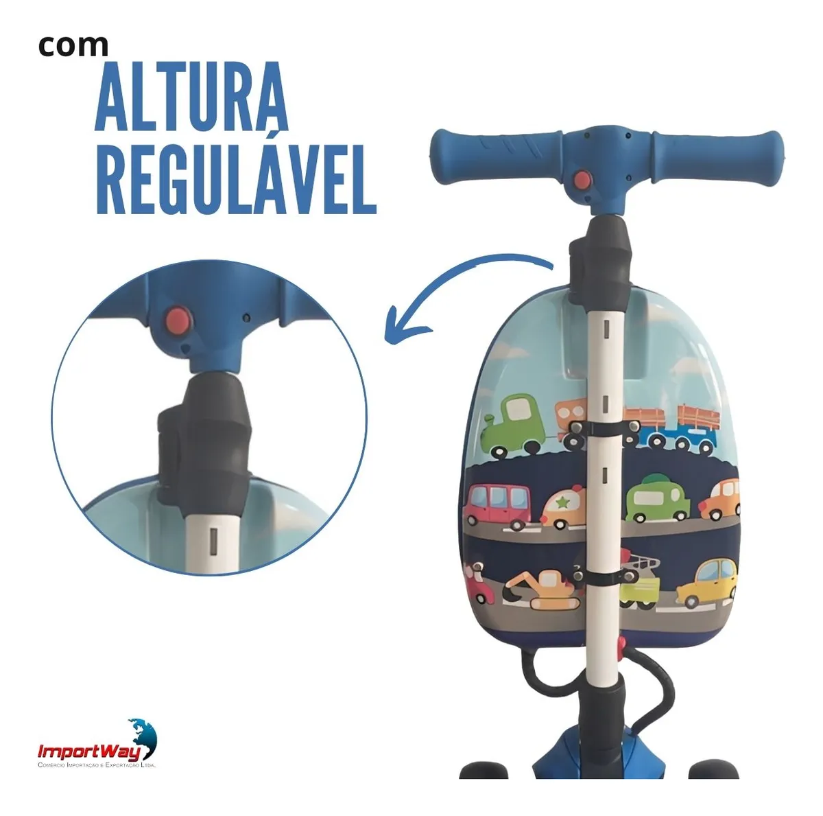 Patinete elétrico ImportWay Bw450az — design e acabamento