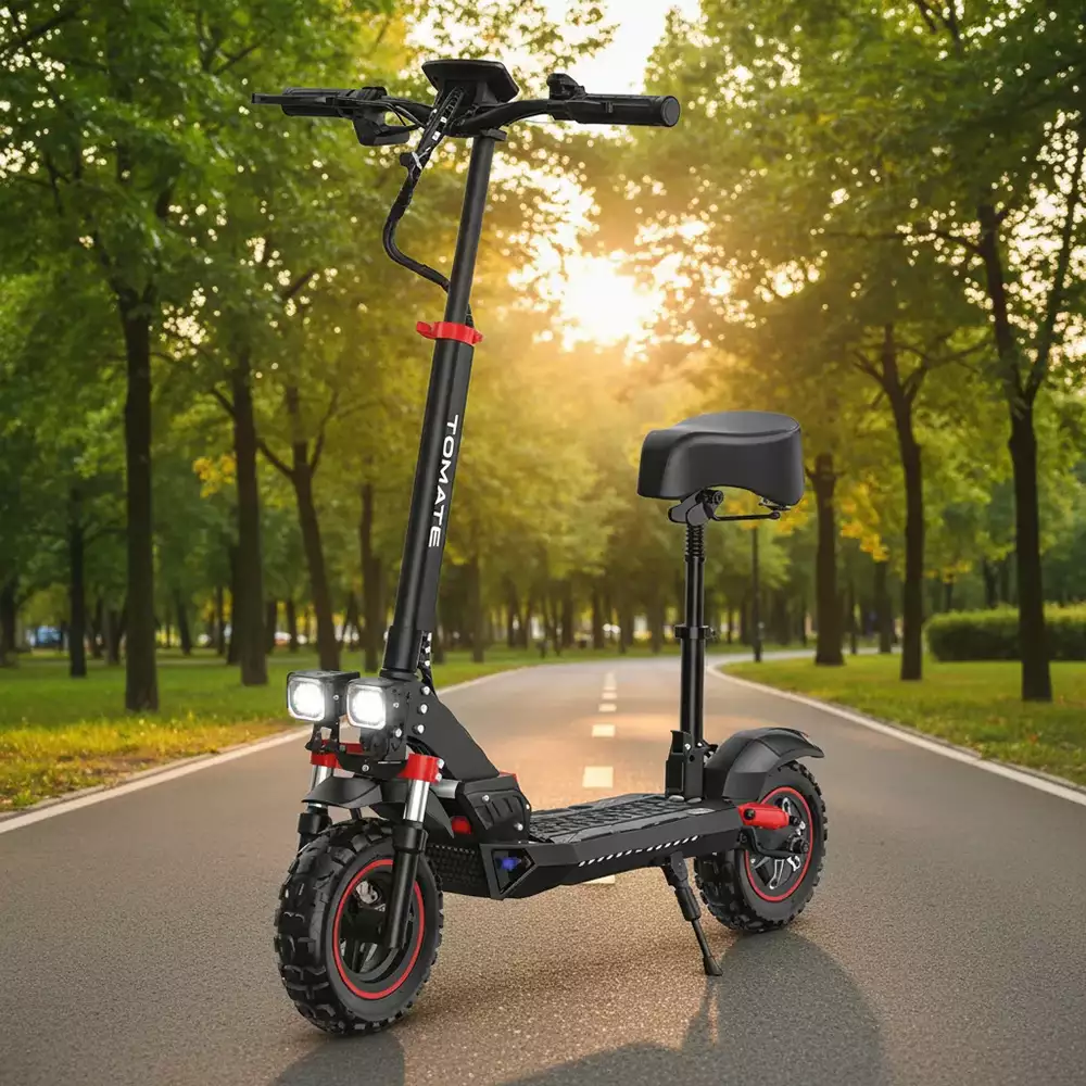 Patinete elétrico TOMATE Mpe 56 com autonomia de 48km e motor de 1500W