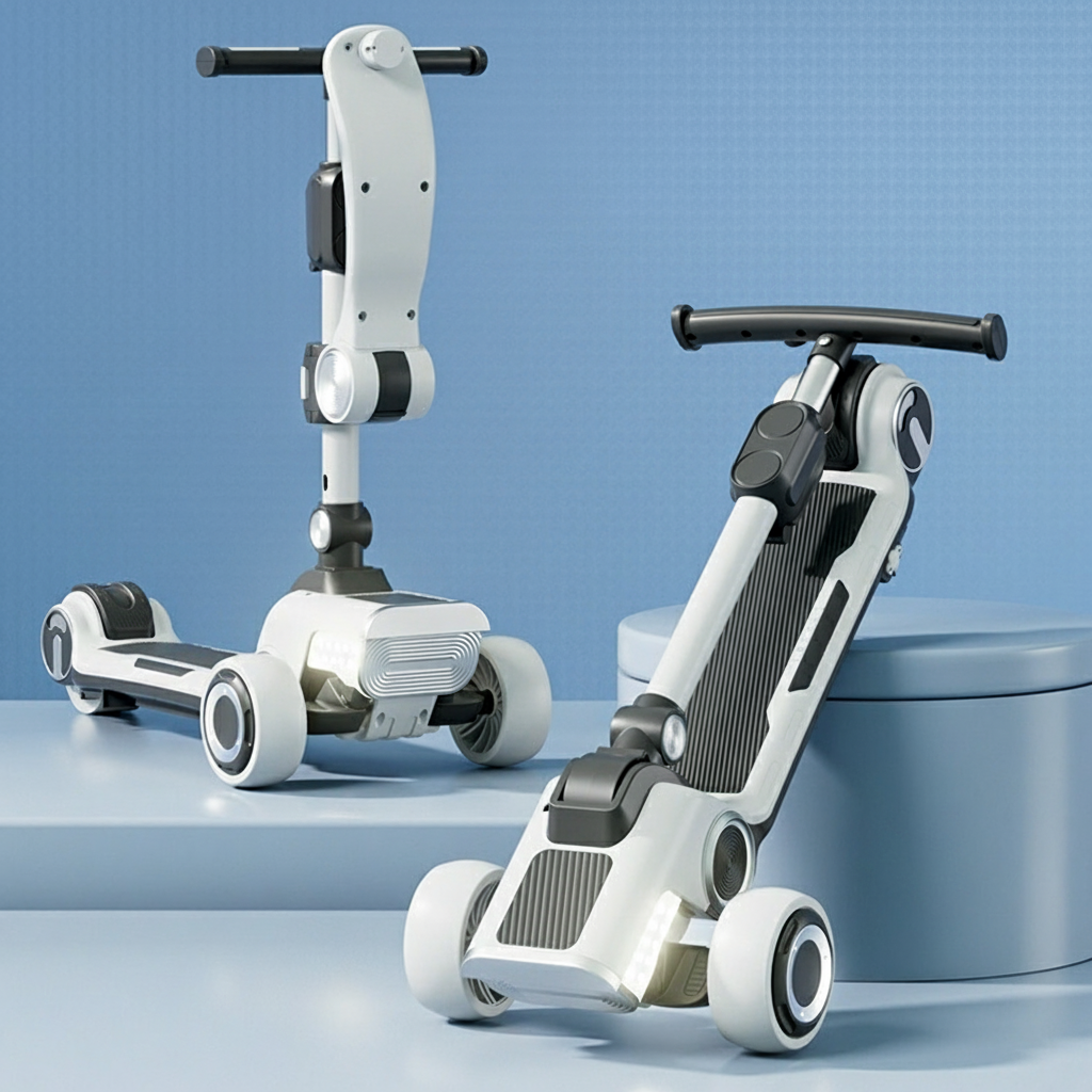 Detalhe técnico do Patinete elétrico Vobeka Wbk 618