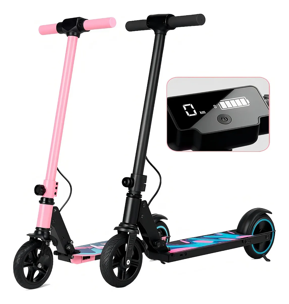 Detalhe técnico do Patinete elétrico Ydtech Led
