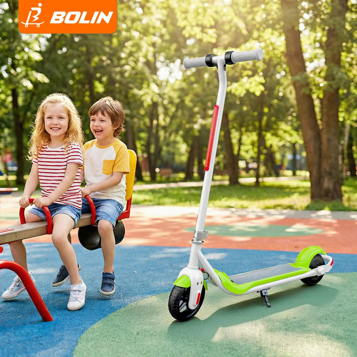 Detalhe técnico do Patinete elétrico Bolin Ks 203