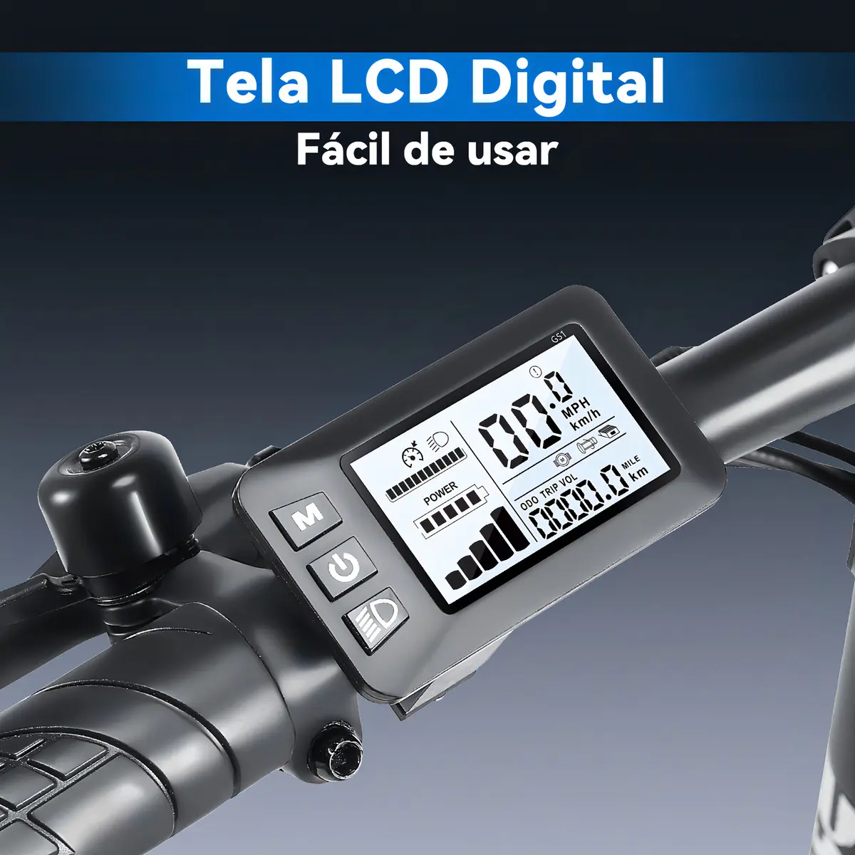 Detalhe técnico do Patinete elétrico Gm5 P3
