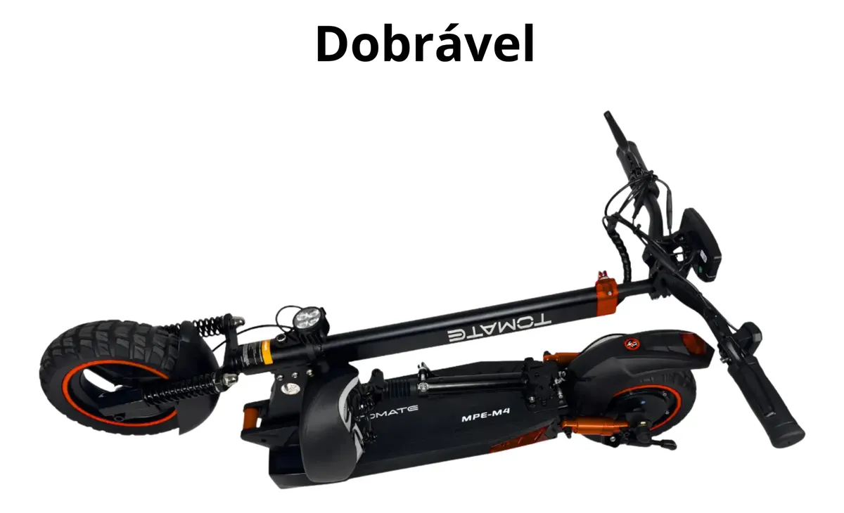 Detalhe técnico do Patinete elétrico TOMATE Mpe M4