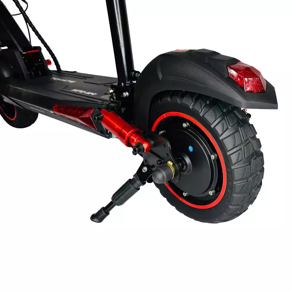 Detalhe técnico do Patinete elétrico TOMATE Mpe M4