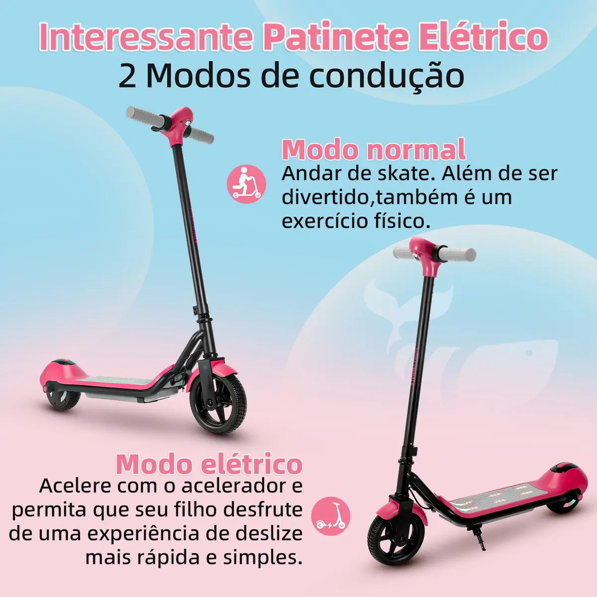 Detalhe técnico do Patinete elétrico Honeywhale E2