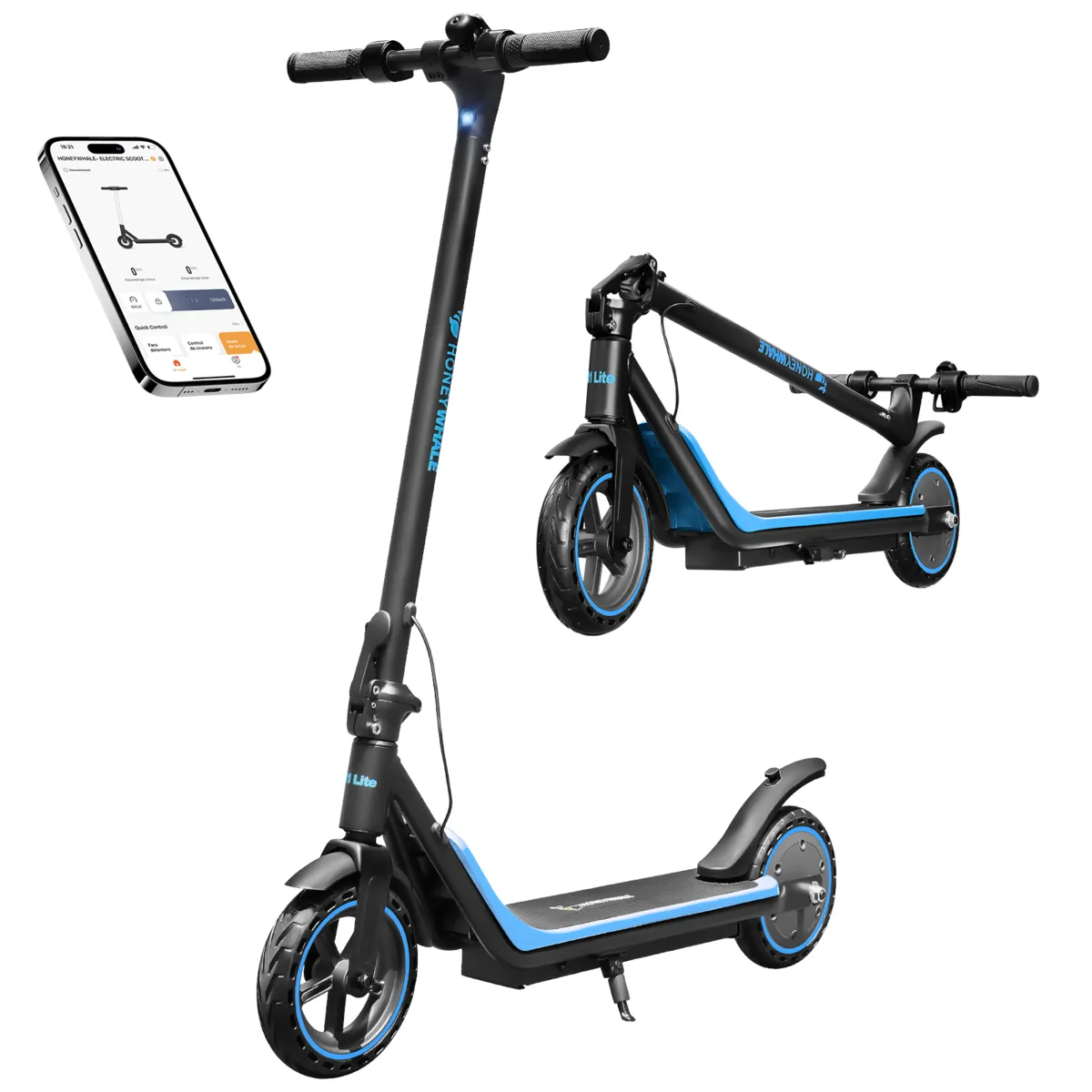 Patinete elétrico Honeywhale M1 Lite — design e acabamento