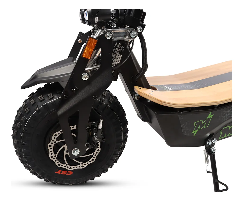 Detalhe técnico do Patinete elétrico MFX Muv Flow