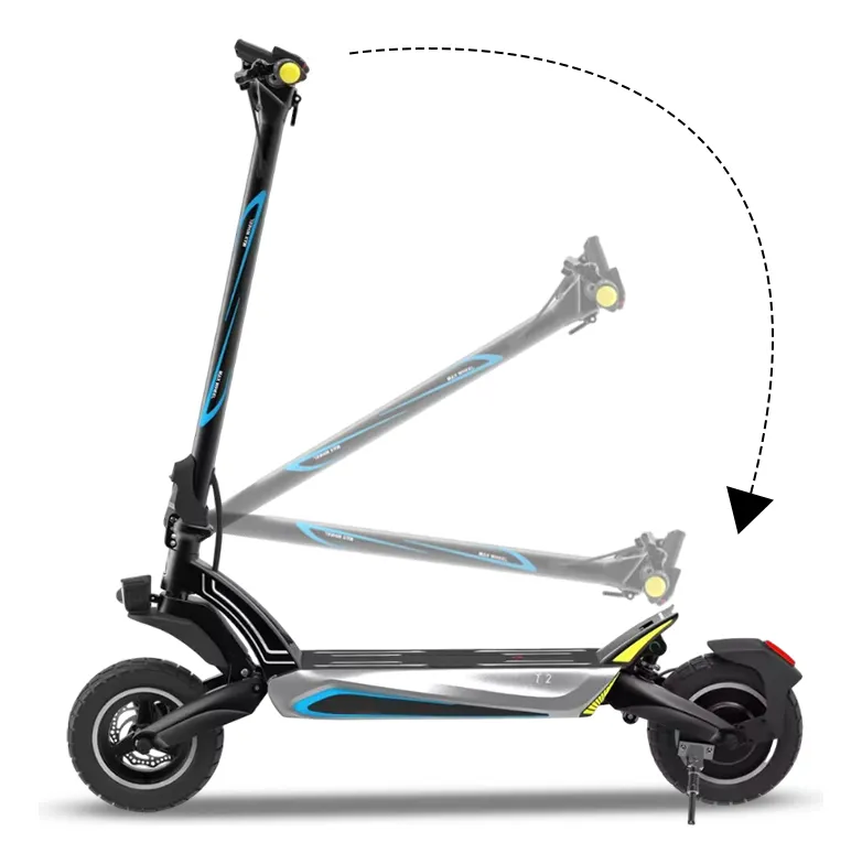 Patinete elétrico Veego T2 Pro — design e acabamento