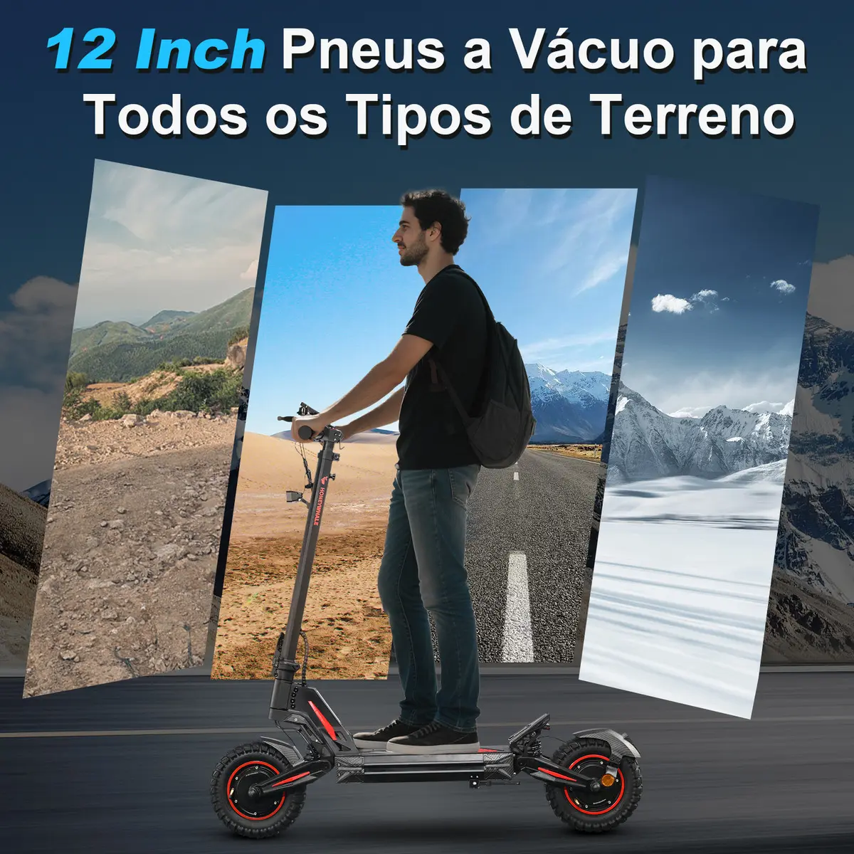 Detalhe técnico do Patinete elétrico Honeywhale G4 Max