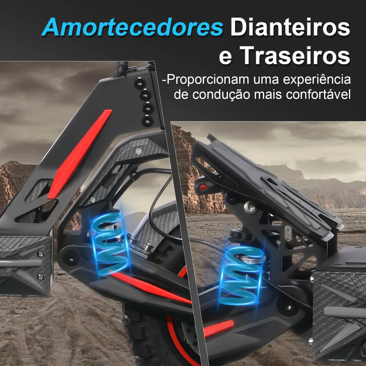 Detalhe técnico do Patinete elétrico Honeywhale G4 Max
