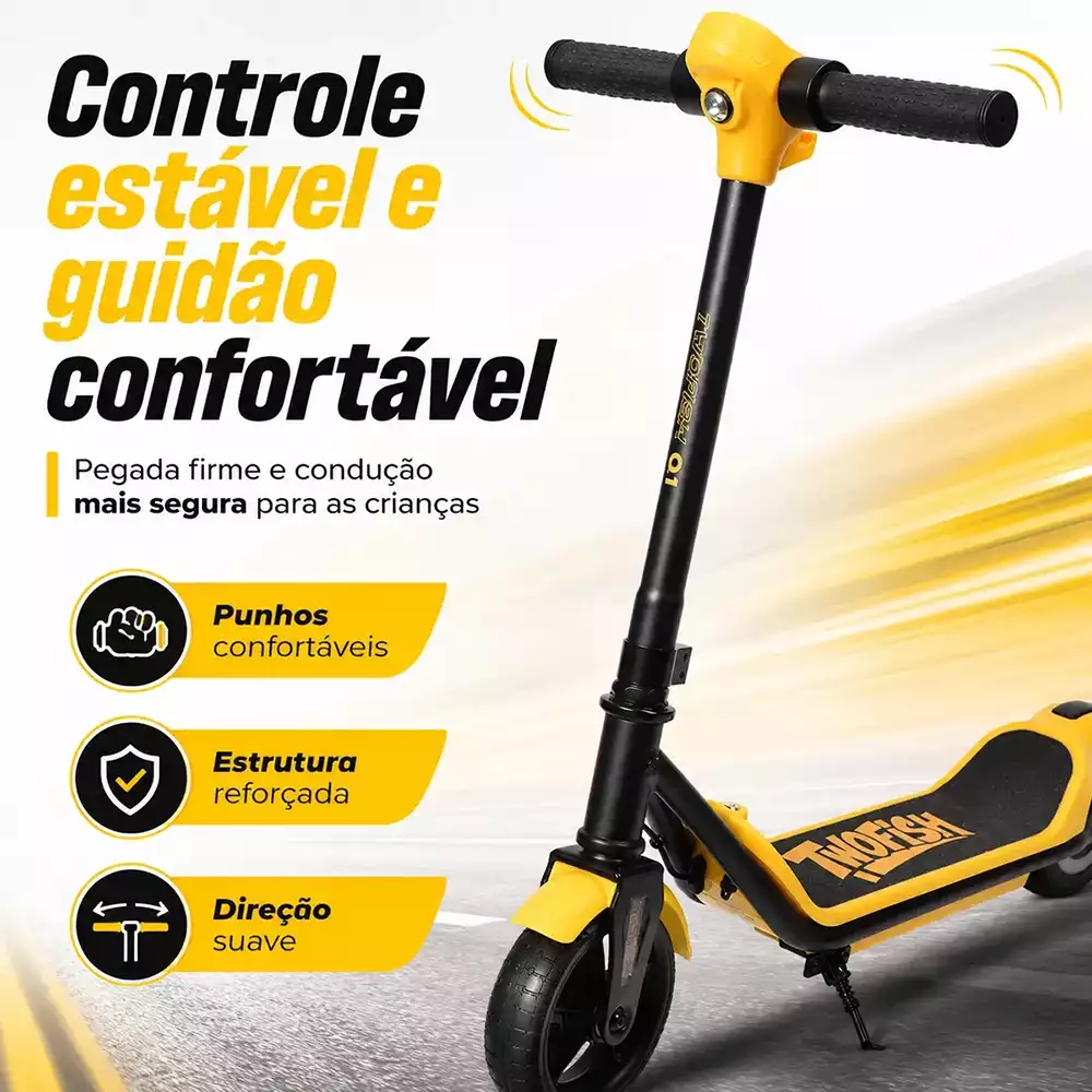 Patinete elétrico TwoFish Q1 — design e acabamento